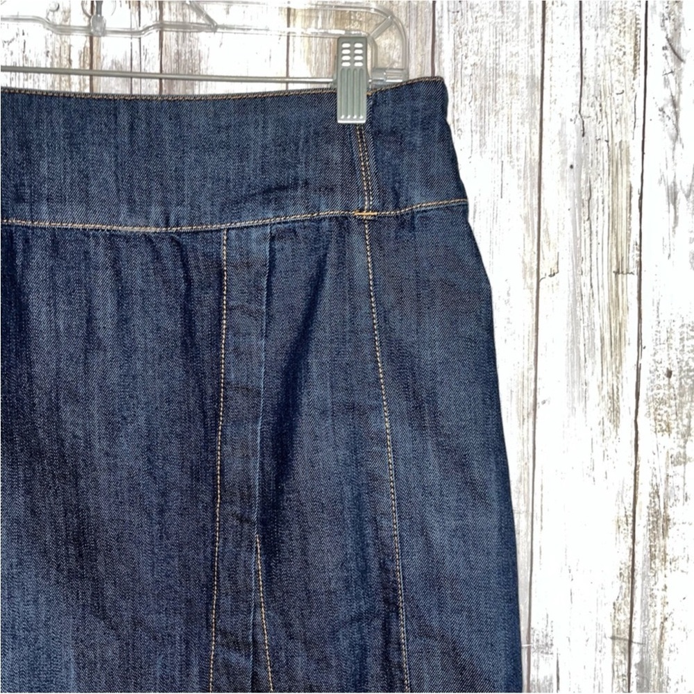 White House Black Market Dark Wash Denim Pencil Skirt - Picture 3 of 6